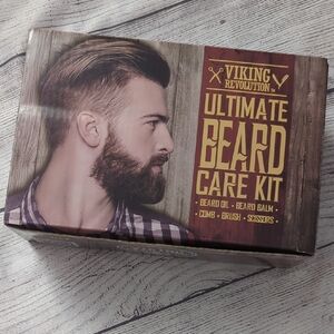 Revolution Viking Ultimate Beard Care Kit - Brown and Gold